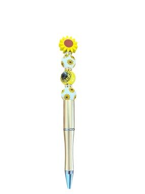 AB INKS HANDMADE EXPRESSIONS Handmade Yellow Sunflower Pen